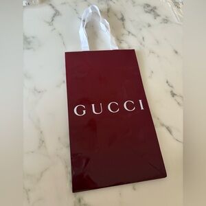 Gucci Burgundy Gift Bag